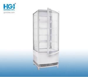 Quality Vertical Curved Glass Door Countertop Chiller 86L wholesale