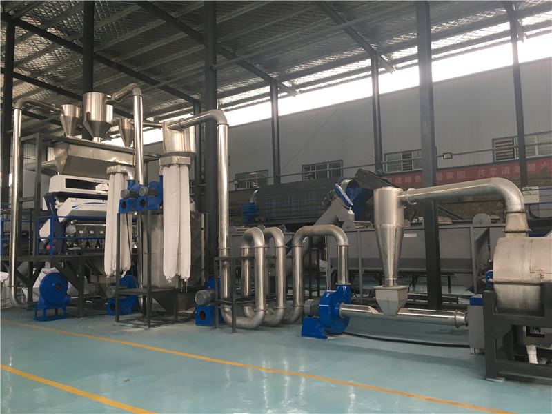 1500RPM Hot Air Plastic Dewatering Machine 5000kg/H PET Plastic Crusher