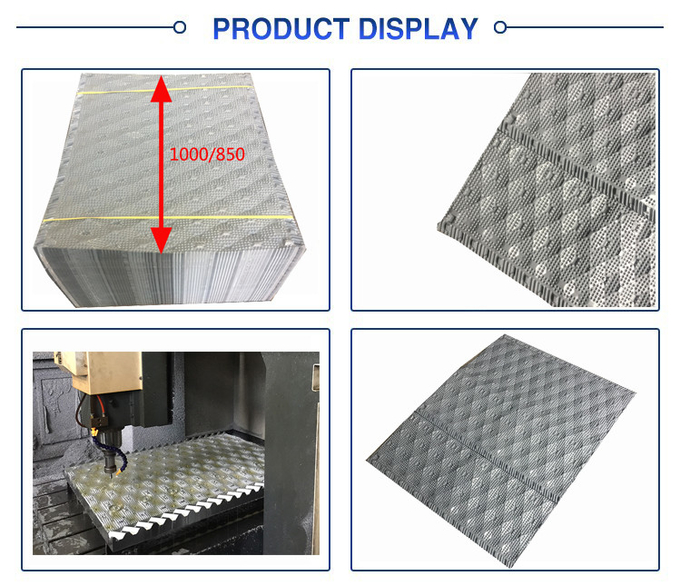 Honeycomb PVC Sheet Cooling Tower Filler Replacement Media 850mm 1000mm 1