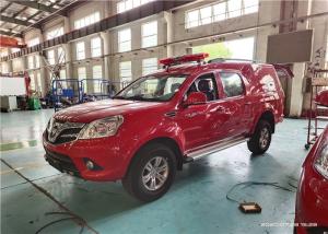 Quality Foton 4x4 Chassis Pick-up Rescue Fire Truck 300L Fix Water Tank 30m Hose Reel wholesale