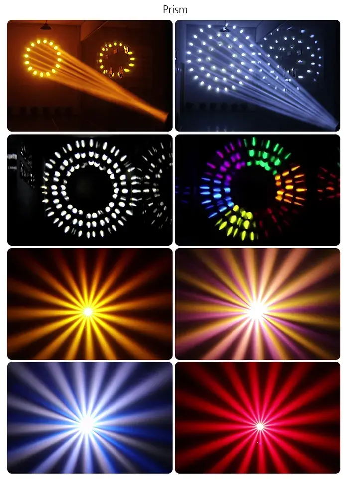 LitePro DLX Layout LED Moving Head Stage Lights Ideal for Music Club Disco Party Bar