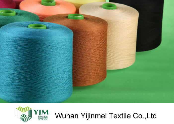Colored Polyester Ring Spun Polyester Thread For Sewing Garment High Tenacity