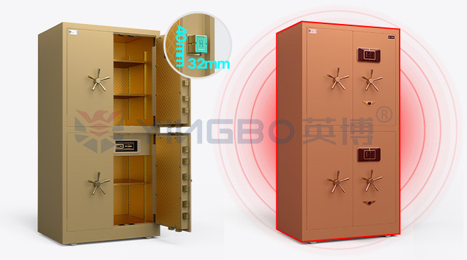 H1800mm Four Doors Fingerprint Lock Vault Door Movable Vault Room Safe Box