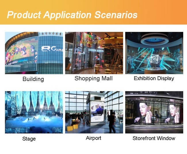2025 Ultra-thin 3D LED Glass Crystal Film Flexible Display 4K Ultra HD Transparent LED Screen for Retail Window Advertising