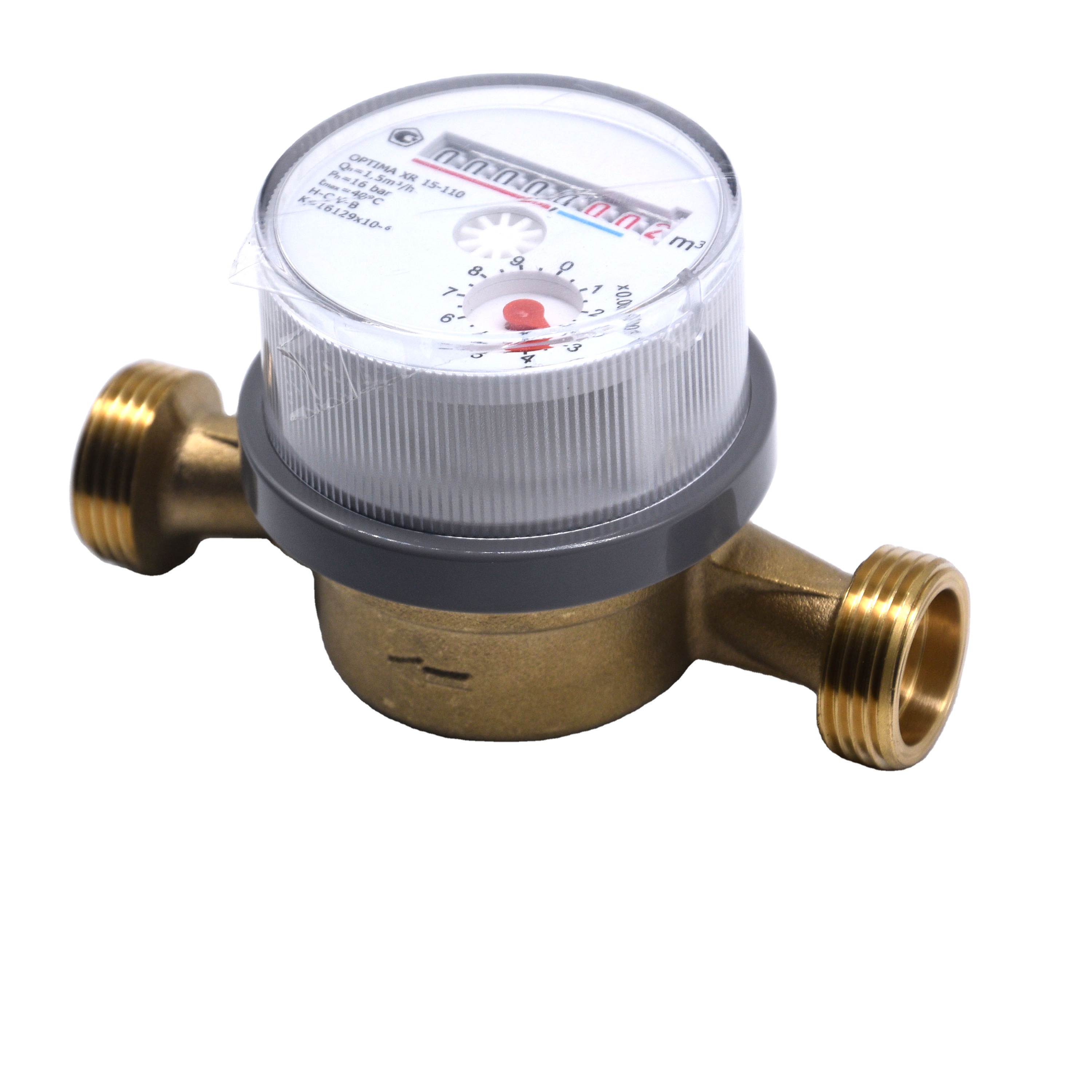 DN15 High precision brass single flow water meter