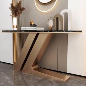 Quality Width 45cm Entrance Console Table Stainless Steel Entryway Table wholesale