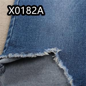 Quality 10Oz TR Cotton Polyester Spandex Denim Fabric Dark Blue Shade wholesale