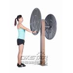 wood fitness equipment park exercise wheel for old people