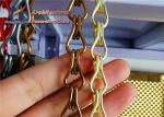 Lamp Shade Aluminum Chain Curtains 2.0mm Heavy Duty Chain Fly Screen