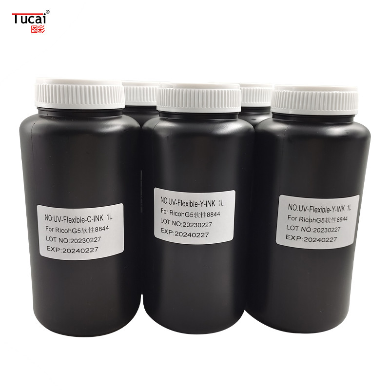 Seiko Konica/Toshiba/RicohG5/G6 Soft UV Ink for Leather/Wallpaper Capacity 1000 Ml