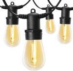 Weatherproof IP65 48FT Patio String Outdoor Deck Lights