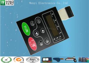 Quality Multi LED Embossing Membrane Switch 10 Pin Female Connector 1.0mm Pitch wholesale