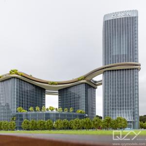Quality HSA 1/500 Plexiglass Architectural Maquette Model Comen Medical Headquaters Building wholesale