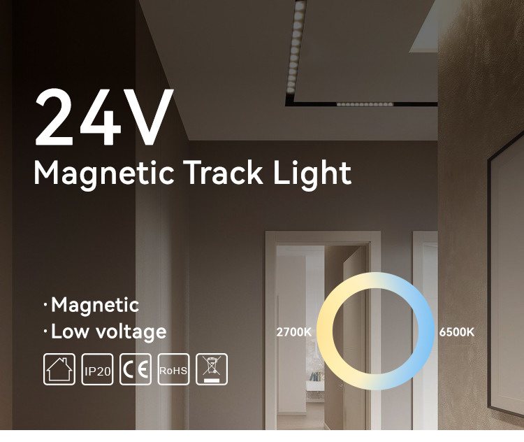 Low Voltage Magnetic Lighting Track Centralized Control Magnetic Track Light