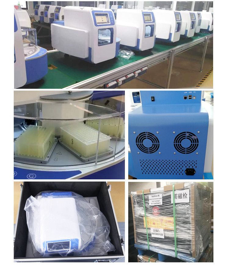 10in Touch Screen Automated DNA RNA Extraction System Nucleic Acid Platforms UV Light
