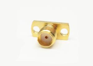 Quality SMA Female 2 Holes Flange Mount RF Coaxial Connectors wholesale
