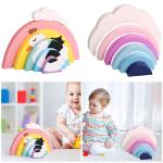 6 Pieces Colorful Building Blocks Educational For Children Newborn