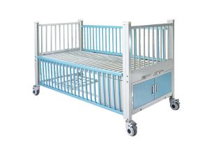 Quality Enameled Steel Side Rails Pediatric Hospital Beds Full Length Protection wholesale