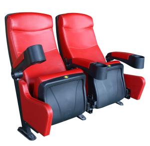 Quality Row Light Movie Theater Seats Leather Covering Retractable Reliable Durable wholesale