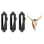 European Style Indoor Outdoor Skull Hanger Wall Mount Bracket with Black Deer