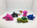 Kids Sea Animal Rubber Bath Toys Squirting Colorful Eco Friendly ATBC-PVC