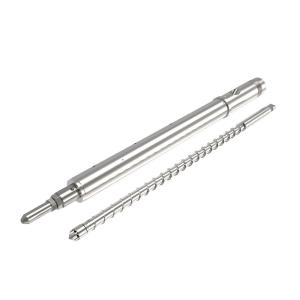 Quality HRC55 Bimetallic Screw Barrel Of Extrusion Machine Reinforced Additives SKD61 wholesale