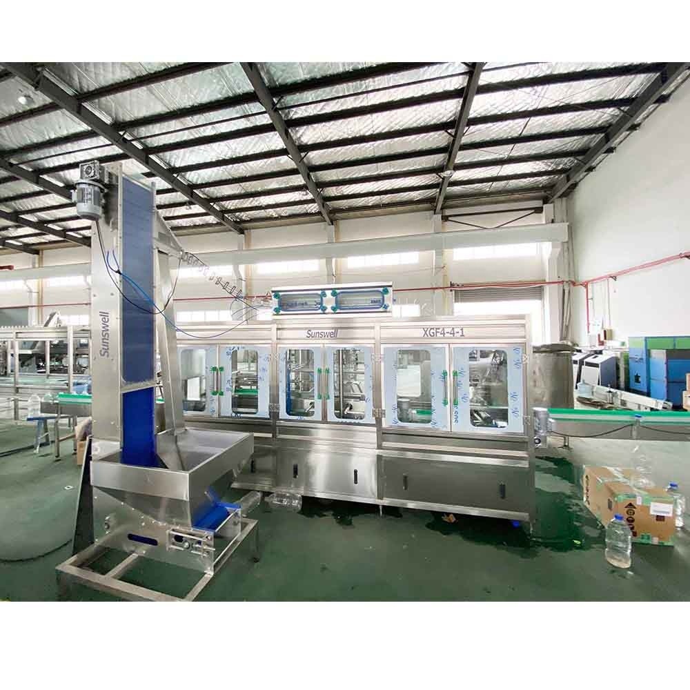 500bph 10L Pet Bottle Water Filling Machine With Empty Bottle Conveyor