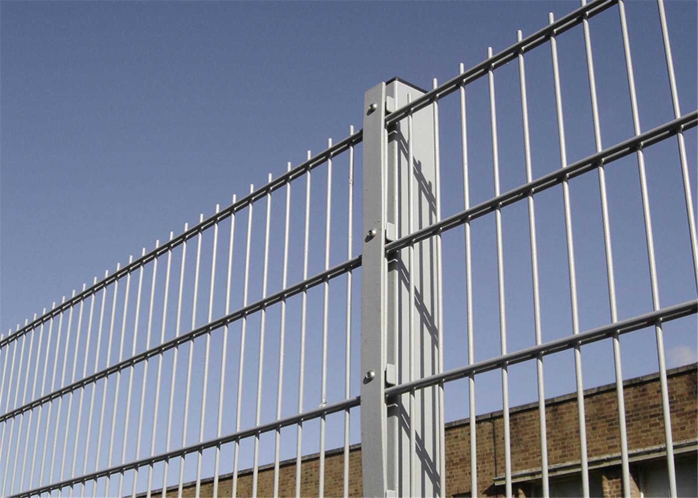 Pvc coated twin wire 656 fence panel/Double rod welded wire fence, twin wire fence, double bar fence
