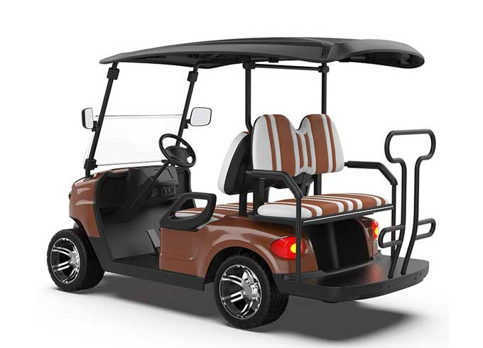Personalized Design 2+2-Seater Electric Golf Cart Expandable Rear Seat