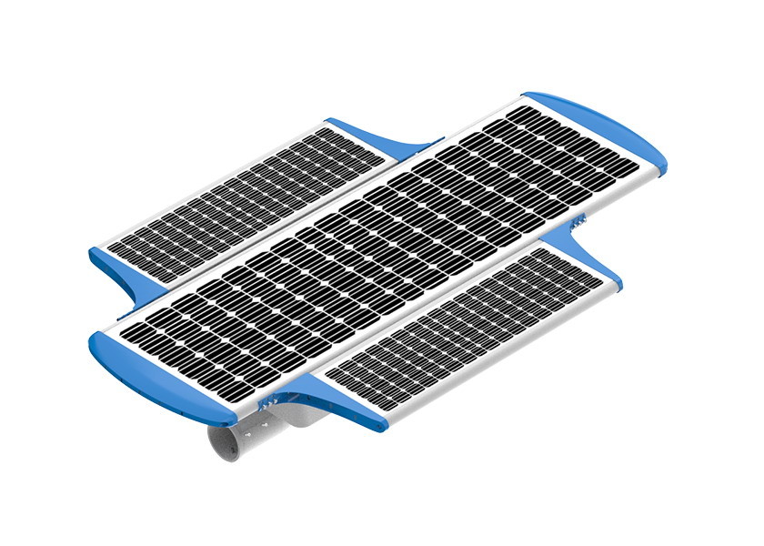 210 lm/W 100W IP66 Integrated Intelligent Solar LED Street Light TUV CB CE SAA Approved Solar Lighting All in one solar LED street light solar powered