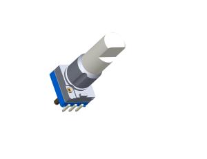 Quality Plastic Metal Rotary Potentiometer Device -25C-85C 300 Ohm-3M Ohm Resistance 0.05W Power Rating wholesale