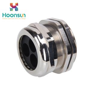 Quality Multiple Entry Silicone Waterproof Cable Gland Electroplate Surface wholesale