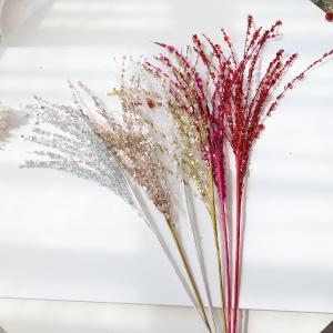 Quality American Christmas Decoration With Gold And Red Christmas Tree Sequins Glitter And Pink Cuttings wholesale