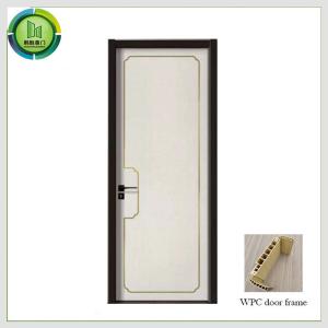 Quality Waterproof WPC UPVC Internal Doors Wooden Sound Reduction For Bathroom wholesale