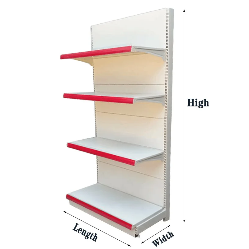 Detachable Retail Display Racks Flat Backboard Shelf Supermarket For Display