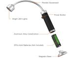11cm Flexible Gooseneck Desk Lamp Tube Arm 75 Lumens For Party Office