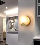 Luxury Alabaster Bedroom Bedside Wall Lamp Creative Staircase Aisle Art