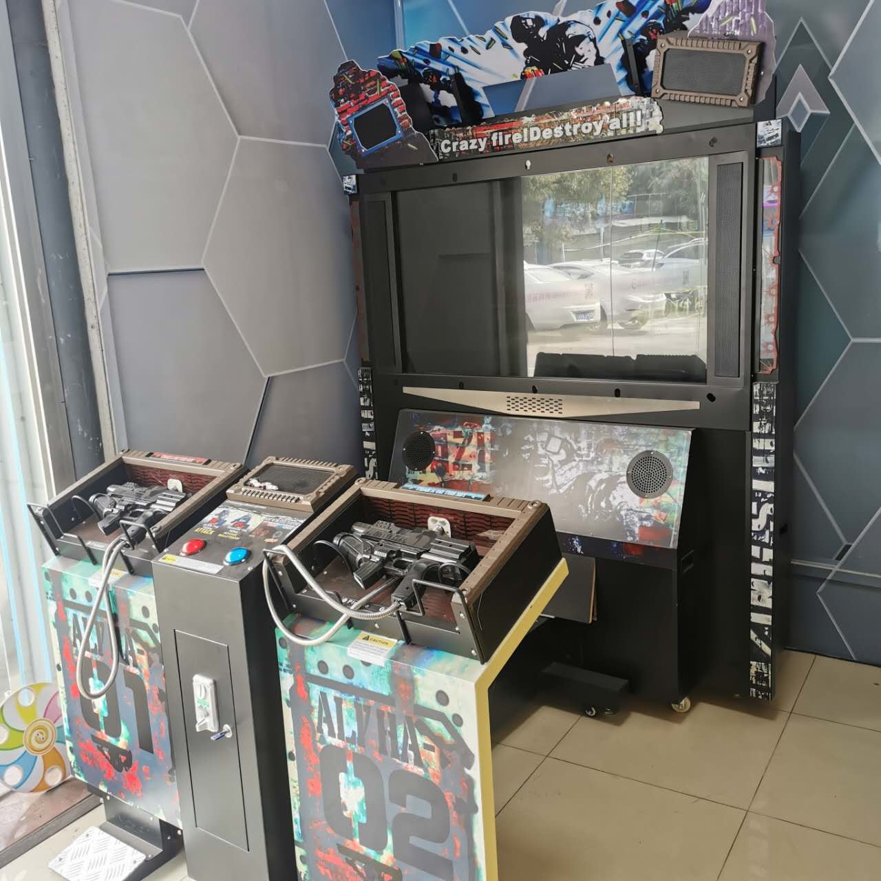 55" LCD Video Storm Gun Arcade Machine 3D Electric Shooting Game Machine