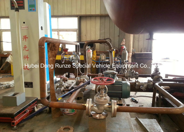 50000L LPG Gas Tank Skid Mounted , Propane Gas Tank For Mobile Gas Refilling