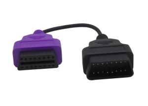 Quality OBD2 OBDII 16 Pin J1962 Purple Male to Female Extension Round Cable wholesale