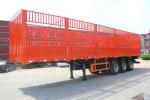 Transport Bulk Vegetables Fence Semi Trailer Air Suspension / Mechanical