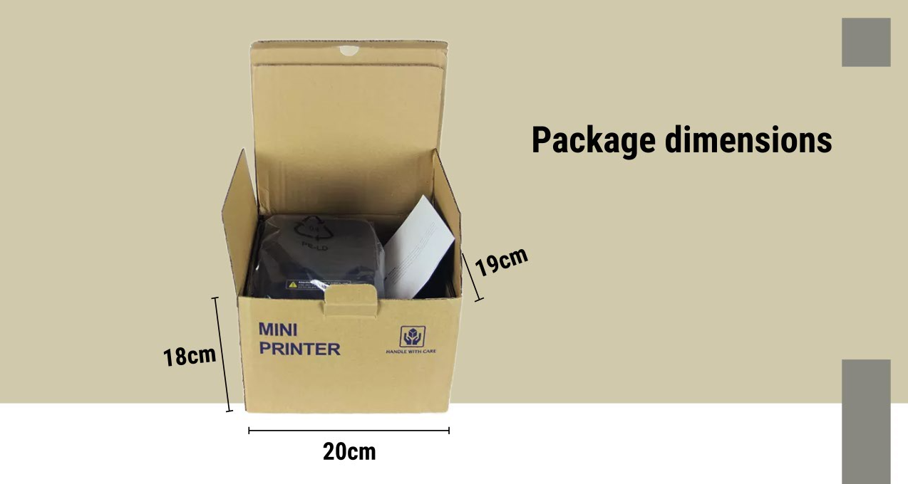 24V/2.5A Power Supply POS 80mm Thermal Receipt Label Printer Free SDK for Restaurant