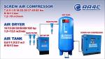 AA4C 3 in 1 screw air compressor
