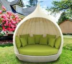 Modern Outdoor Garden Furniture Cage House PE Rattan Daybed Garden Sun Bed