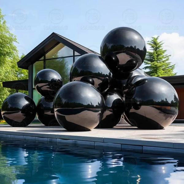 Big Shiny Inflatable Balls Christmas Events Party Decoration Reflecting Giant