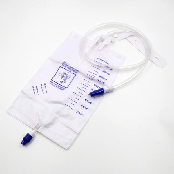 Screw Valve Nephrostomy Drainage Bag , 2000ml Sampling Port Nephrostomy Tube Bag