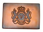 Personalized color Embossed logo printing oil Leather Patches for Jeans