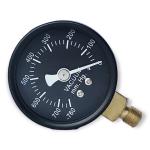 50mm Vacuum Pump Pressure Gauge Painted Steel Case Brass Tube