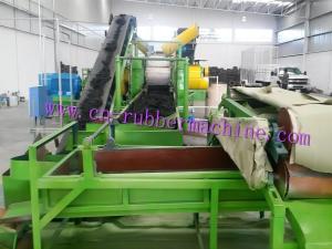 Quality Rubber Cracker Mill / Waste Tire Recycling Machine wholesale