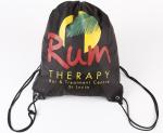 Red Durable Printed Drawstring Bags / Promotional Drawstring Backpacks